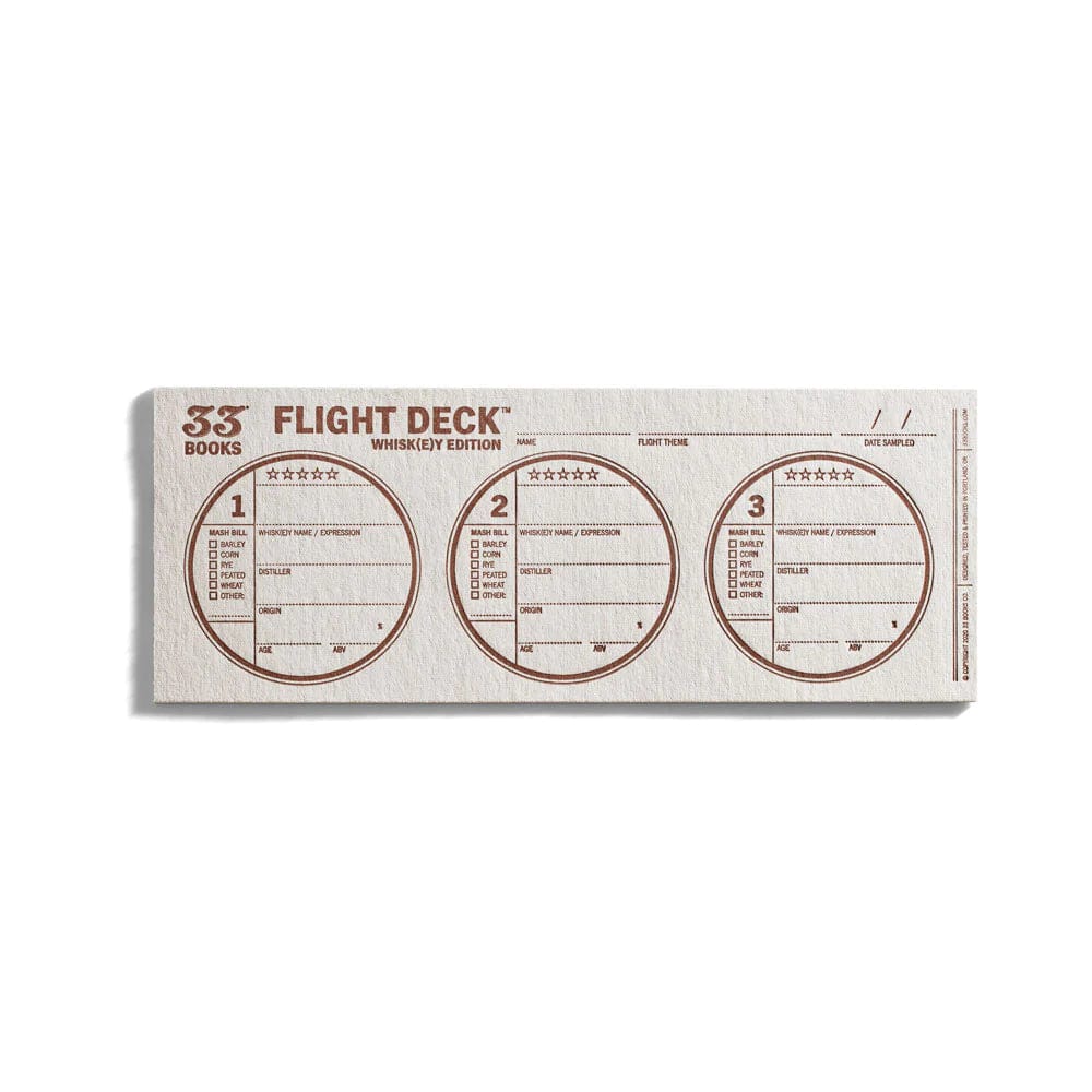 33 Books US – Flight Deck – Whisky Tasting Journal – Essential Companion - Mood4whisky