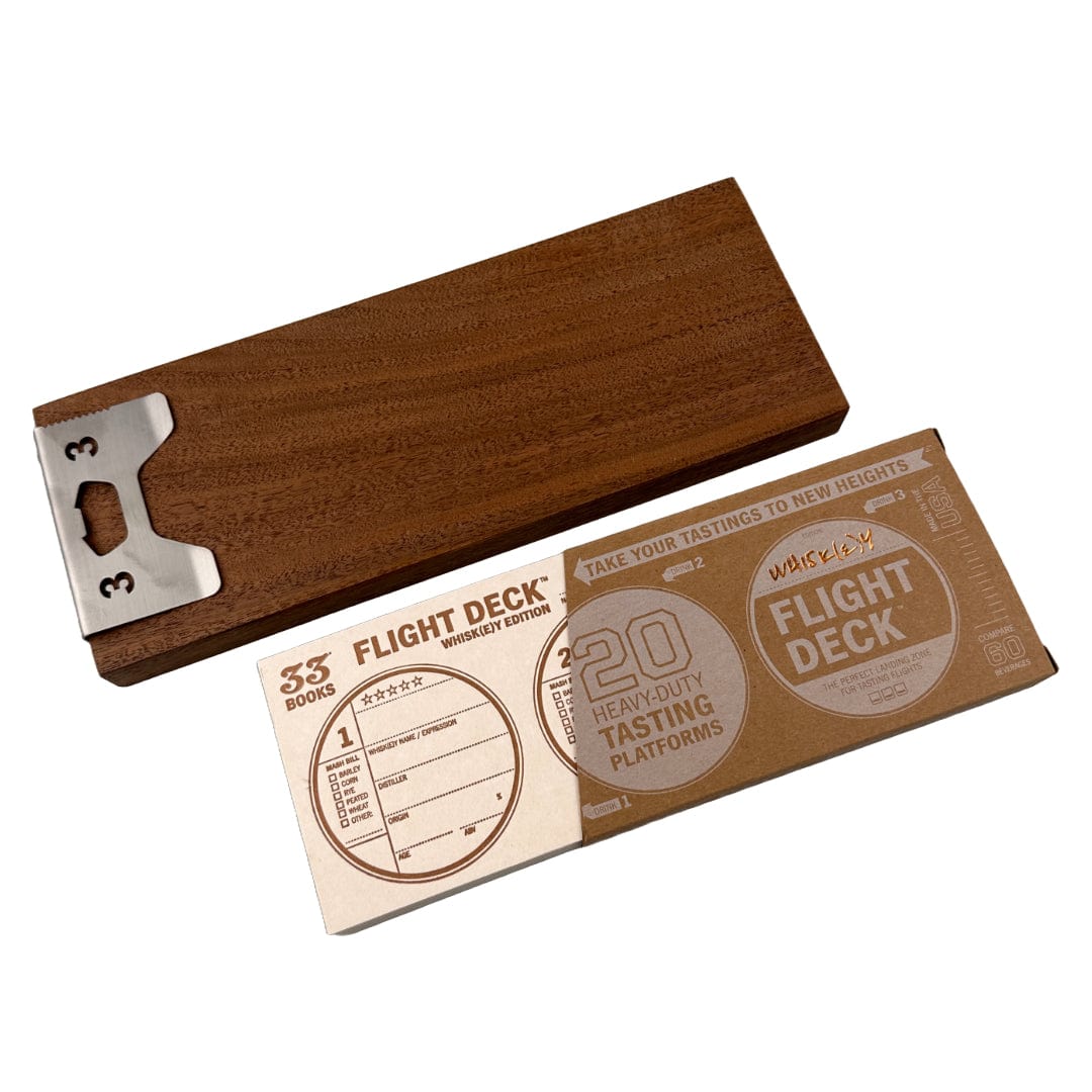 33 Books USA – Flight Board – Black Walnut – Whisky Tastings - Mood4whisky