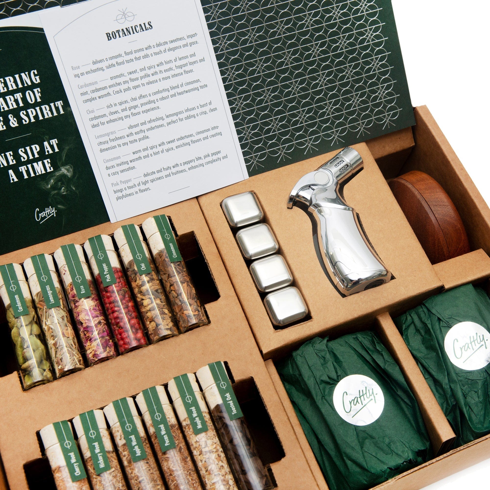 Craftly – Whisky Smoker Set – Premium Accessories – Gift Box - Mood4whisky