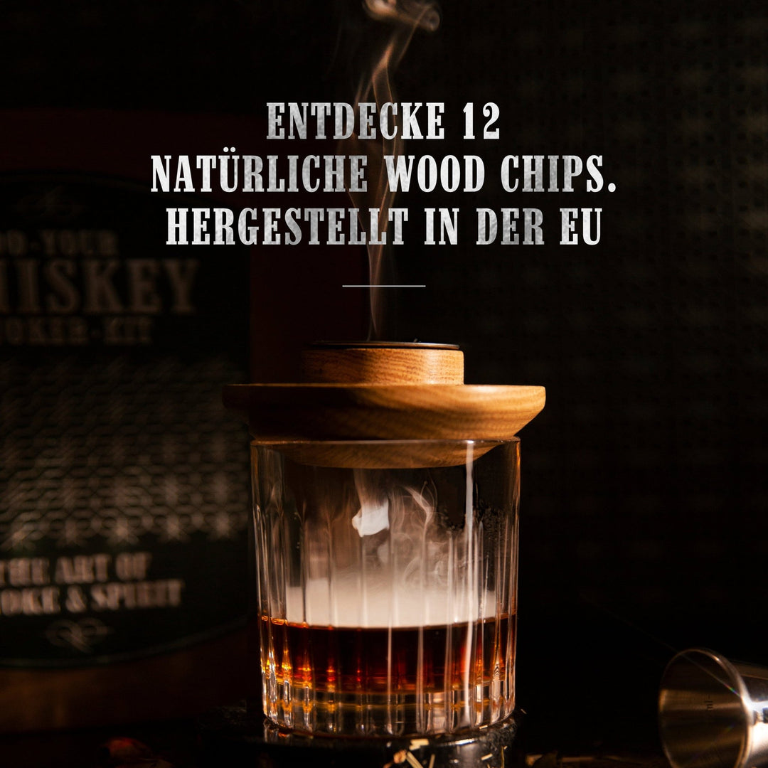 Craftly – Whisky Smoker Wood Chips – Hand - Picked Variety – Set of 12 - Mood4whisky