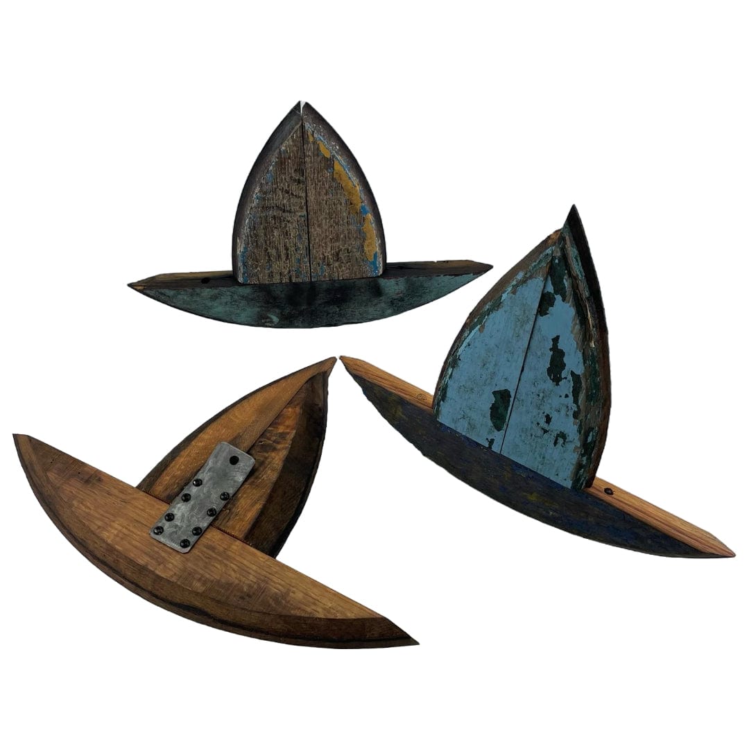 Darach – Wall Art – Handmade Sailboat – Old Whisky Barrels – 20 cm - Mood4whisky
