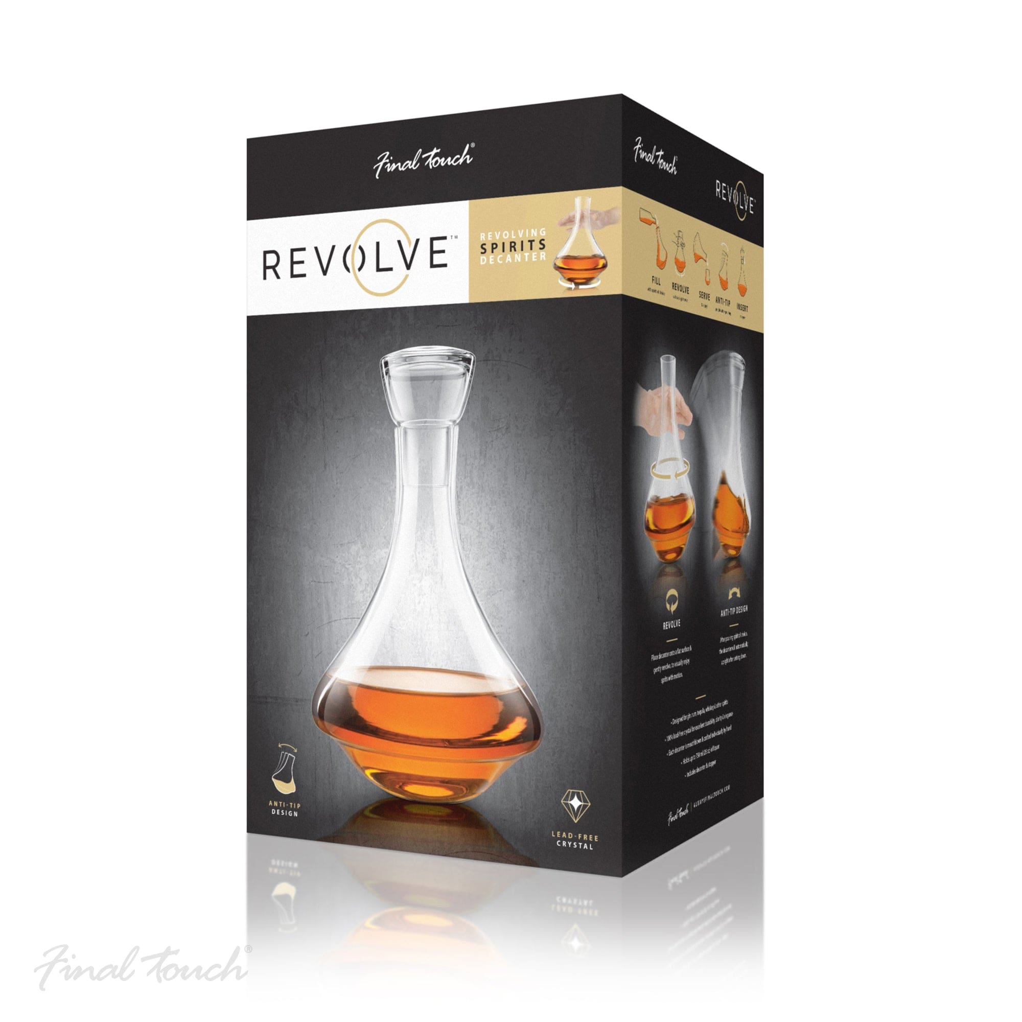Final Touch – Whisky Decanter – Lead - Free Crystal – 750 ml - Mood4whisky