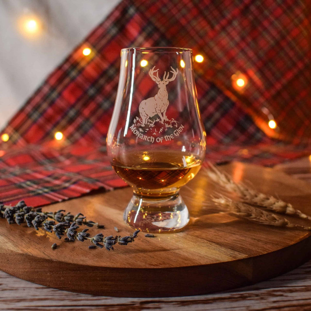 Glencairn – Whisky Glass – Engraved Crystal – Monarch of the Glen – 200 ml - Mood4whisky