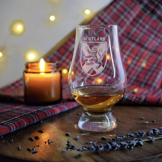 Glencairn – Whisky Glass – Engraved Crystal – Scotland Shield - Mood4whisky