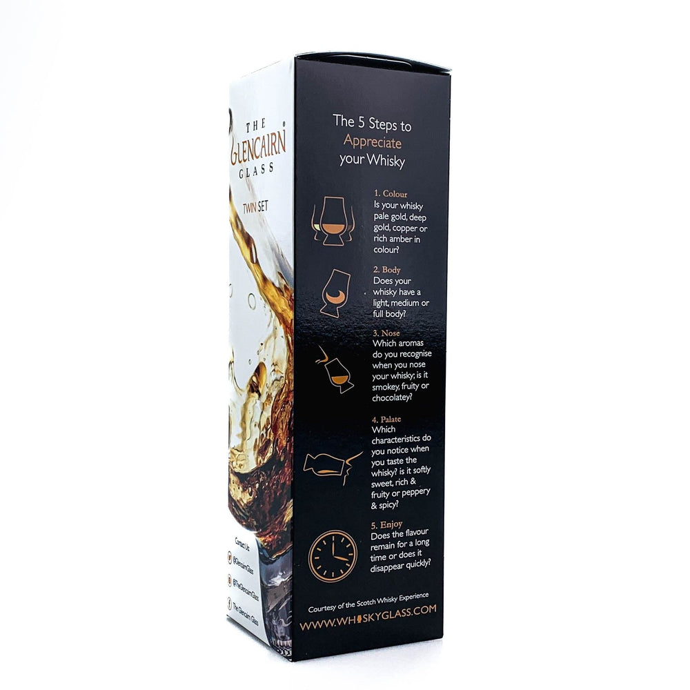Glencairn – Whisky Glass – Lead - Free Crystal – Twin Pack – 200 ml - Mood4whisky