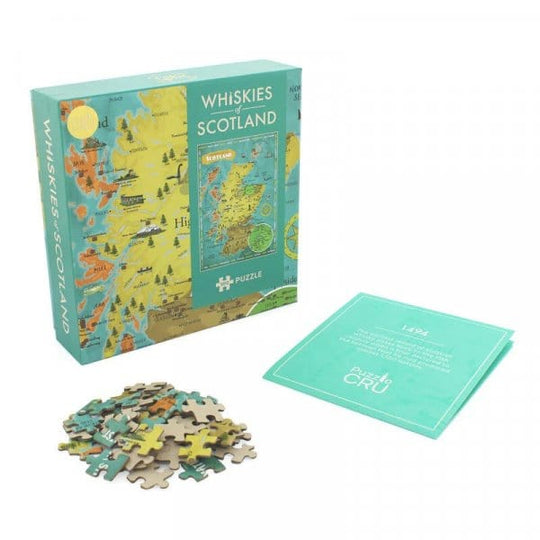 Jigsaw Whiskies of Scotland – Puzzle – 500 Pieces – Whisky Art - Mood4whisky