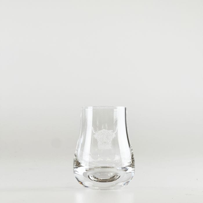 Just Slate Company – Whisky Tasting Glass – Engraved Highland Cow - Mood4whisky