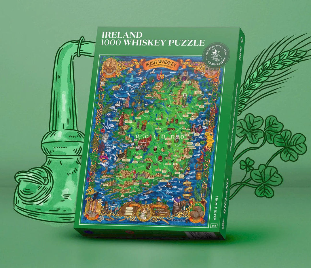 Water & Wines – Jigsaw Puzzle – Irish Whiskey – 1000 Pieces – Age 14+ - Mood4whisky